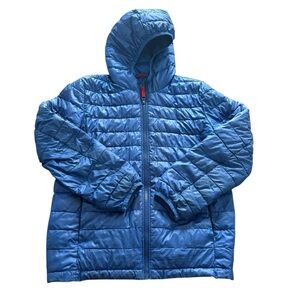 Primary Blue Puffer Jacket Size 12